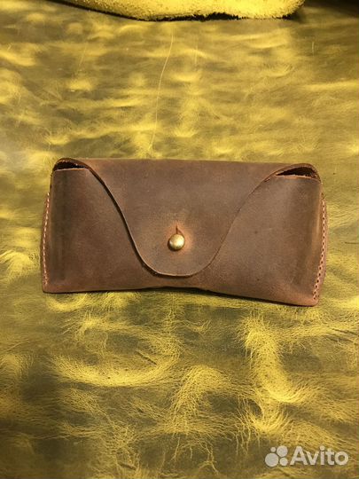 Чехол для очков из кожи