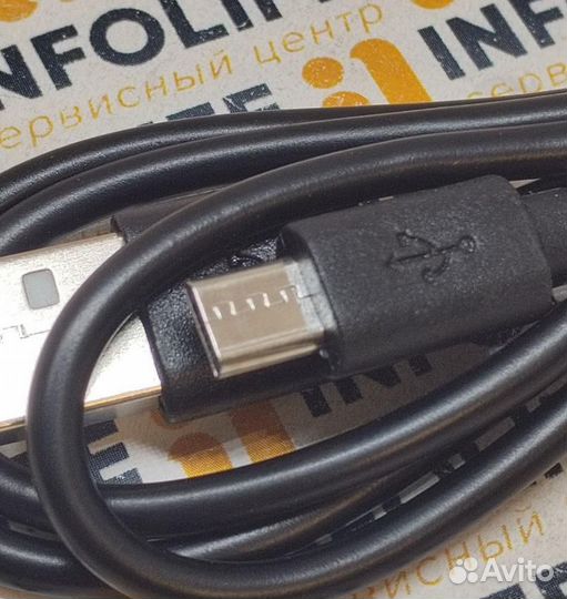 Кабель USB - micro USB (длинный коннектор) черный