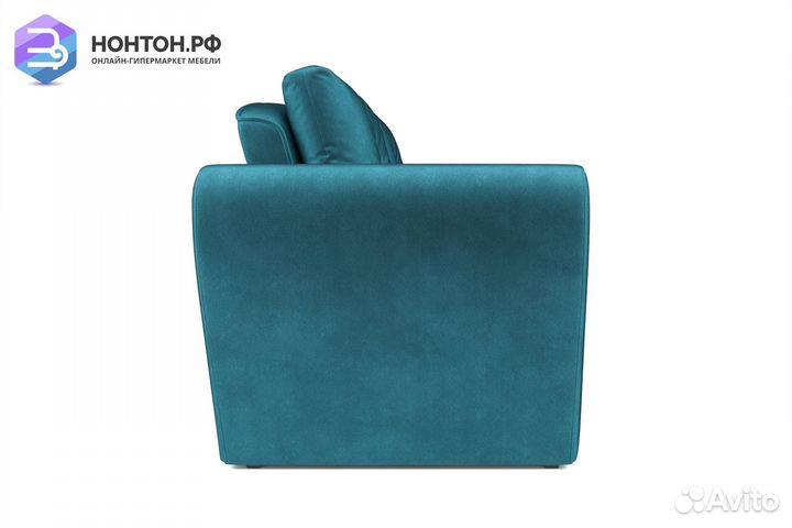 Диван выкатной Квартет сине-зеленый