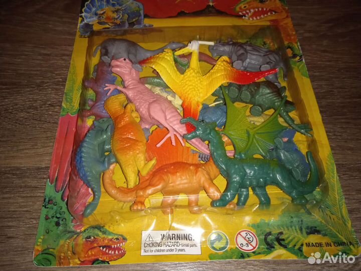 Динозавры набор 90-х в упаковке