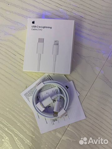 Блок питания apple 20w + Кабель USB-C lightning объявление продам