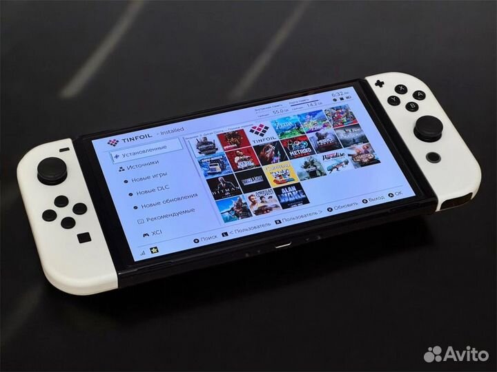 Nintendo switch oled (прошит, 256 гб)