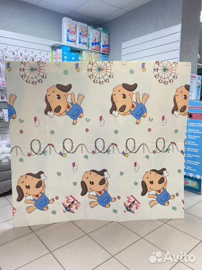 Детский двухстороний коврик для ползания