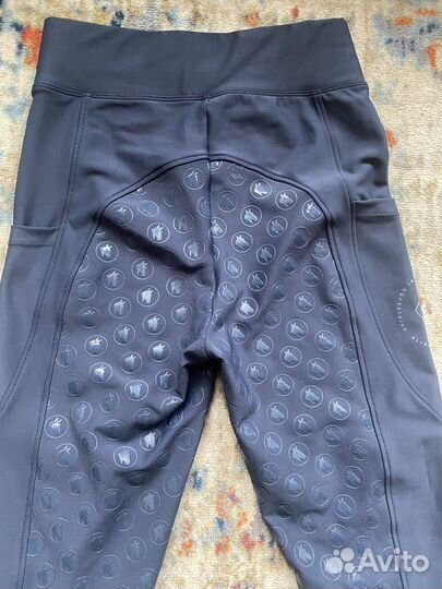 Бриджи для верховой езды с силиконовой леей