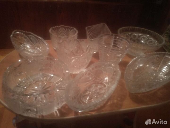 Хрусталь салатницы стаканы, креманки СССР