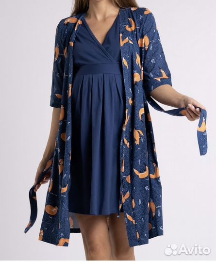 Халат и сорочка для беременных в роддом