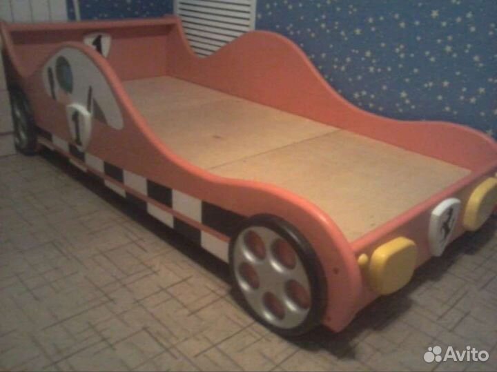 Детская кровать от 3 лет с бортиками