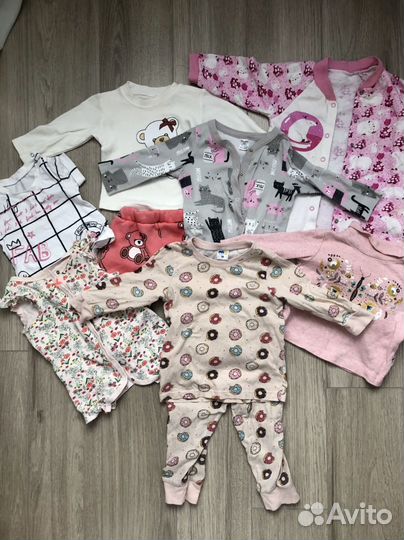 Пакет одежды на девочку 68-80