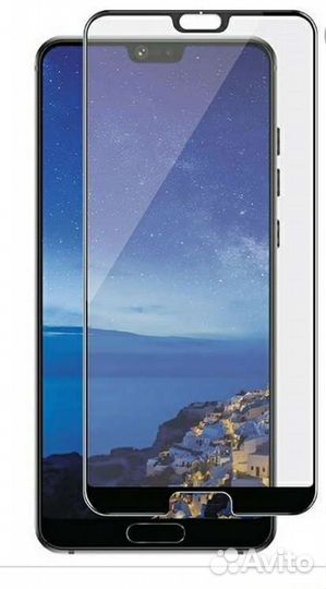 Защитное стекло для Huawei P20 (чёрное)