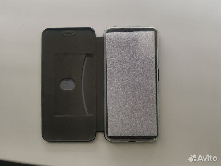 Чехол Redmi Note 10T Book Xiaomi, силикон черный