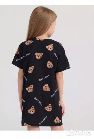 Платье-футболка для девочки 104-110