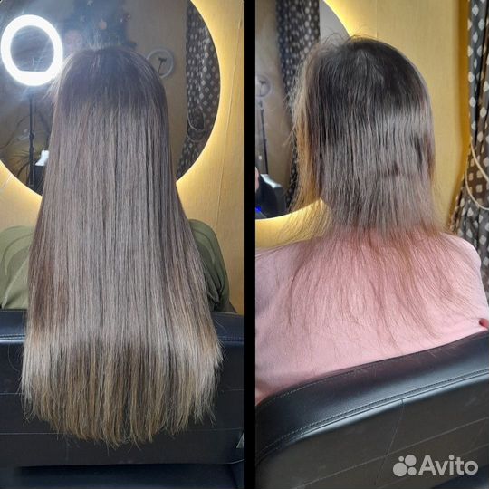 Горячее наращивание волос