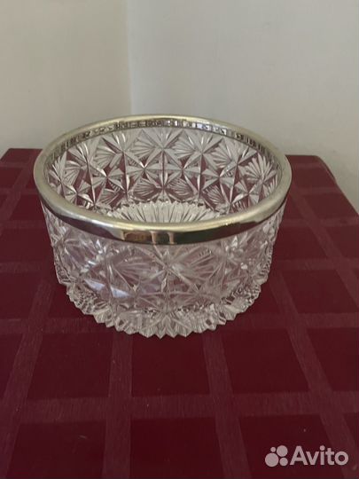 Конфетница, салатник, ваза. СССР, хрусталь