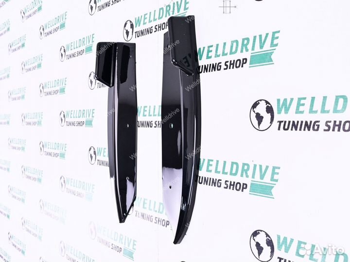 Лезвия задние BMW X4M F98 pre LCI M Sport черные