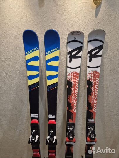 Горные лыжи Salomon gs 166, rossingnol 166 gs