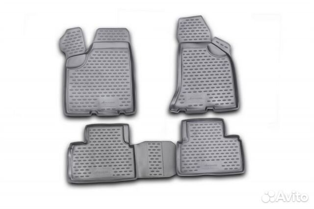 Коврики в салон LADA priora 2007-2009, 4 шт. (поли