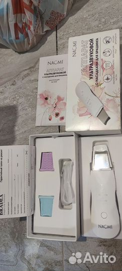 Аппарат для чистки лица ультразвуковой новый