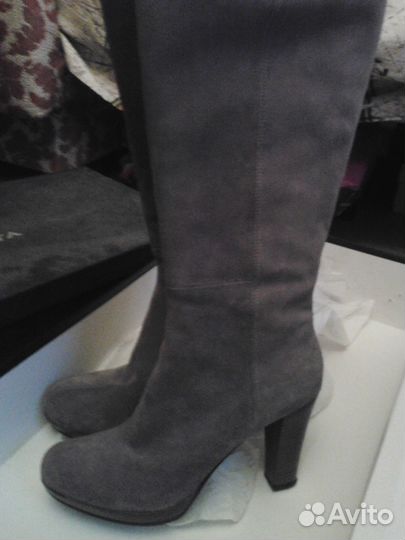 Осенние замшевые сапоги Лориблю Италия