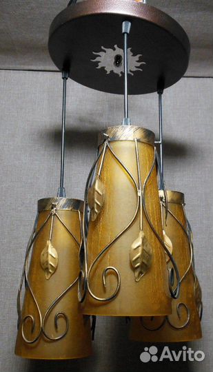 Люстра Ковка 2-9917-3-RC+BKS E27