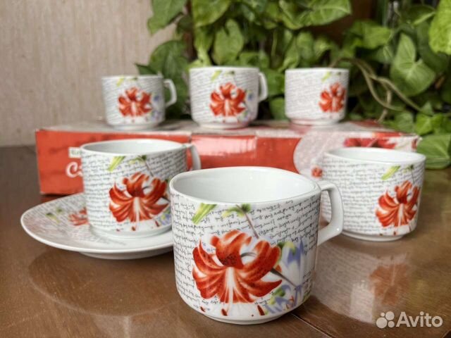 Чайный сервиз, набор 12 предметов, новый