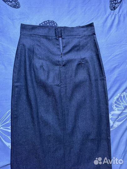 Юбка макси джинсовая размер XS