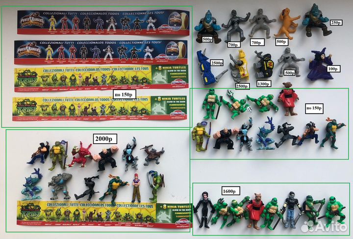 Серии и единицы рейнджеры и черепашки ниндзя