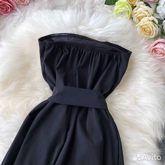 Комбинезон бюстье с разрезами