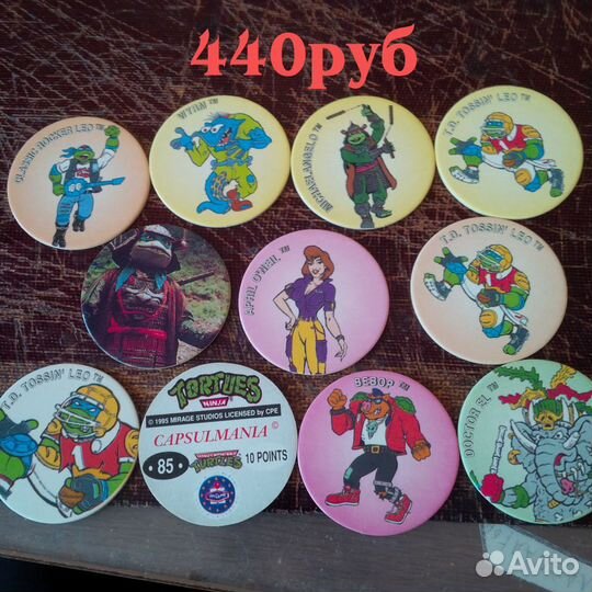 Фишки черепашки ниндзя, том и джерри, зачарованные