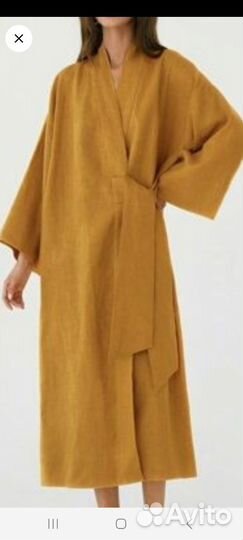 Платье халат лен новое