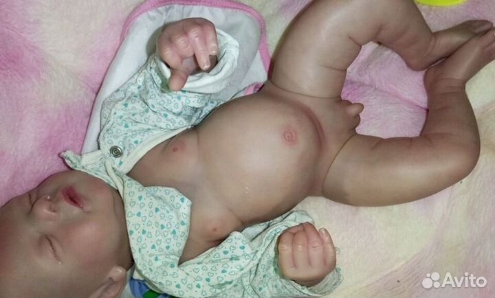 Кукла реборн силиконовая мальчик