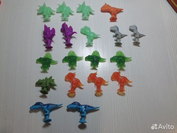 Прилипалы динозавр на липучке