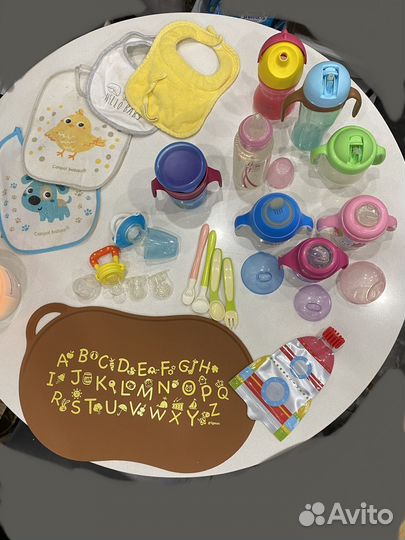 Поильники бутылочки ниблеры фартуки