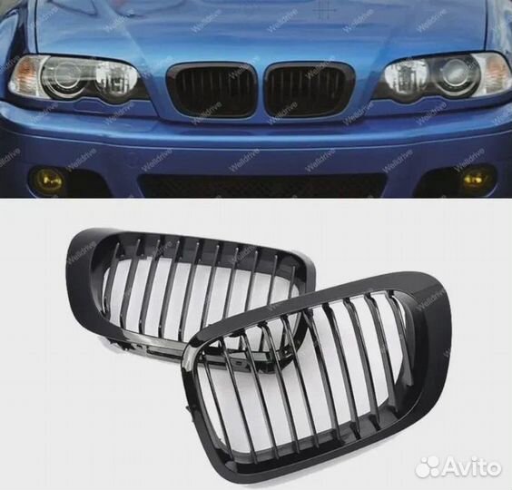 Решетки радиатора BMW 3 E46 LCI купе M-Performance