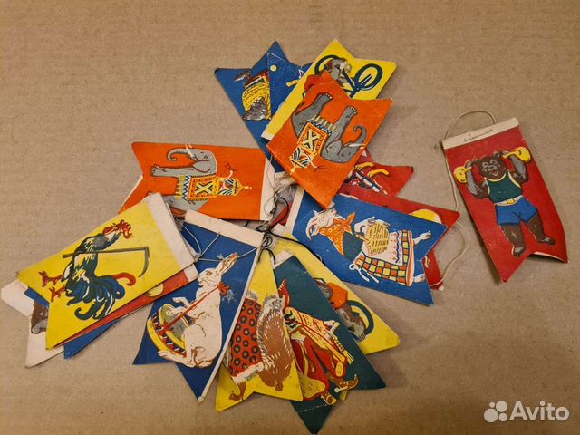 Флажки новогодние СССР купить в Москве | Хобби и отдых | Авито