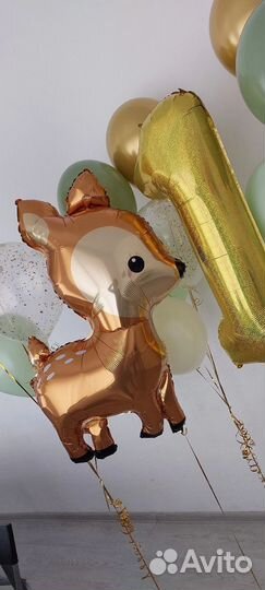 Воздушные Гелиевые шары на 1 годик