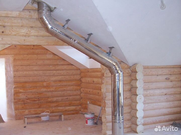 Установка вентиляционной трубы на крыше