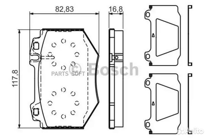 Bosch 0986494352 К-т дисков. тормоз. колодок