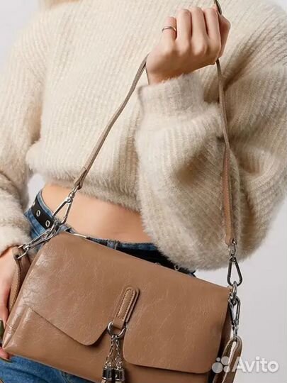 Новая сумка из натуральной кожи