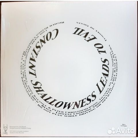 Coil / Constant Shallowness Leads To Evil (Limited