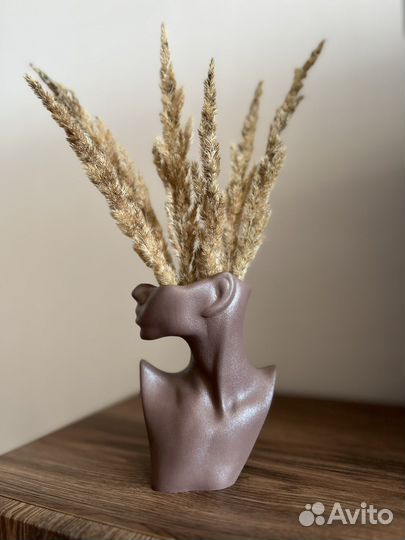 Кашпо для сухоцветов, ваза для сухоцветов