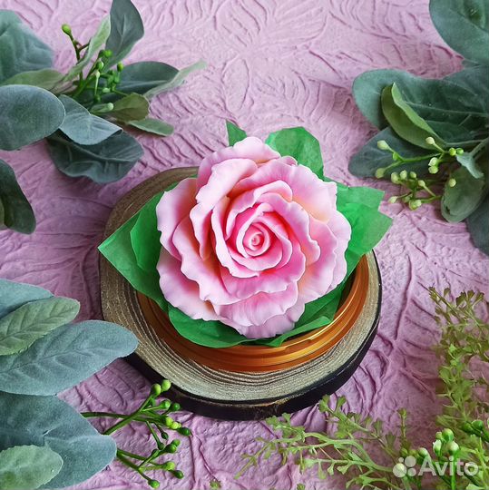 Мыло роза в колбе