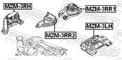 Подушка двигателя правая mazda 3 BK 2003-2008