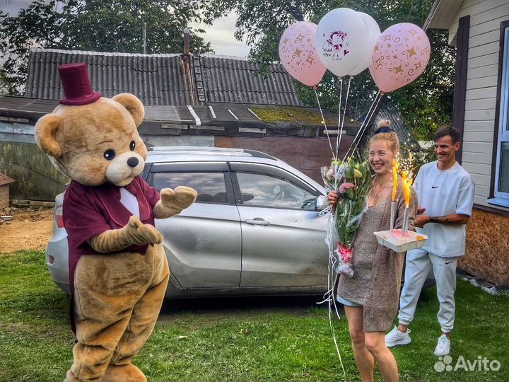 Ростовая кукла поздравление от Мишки