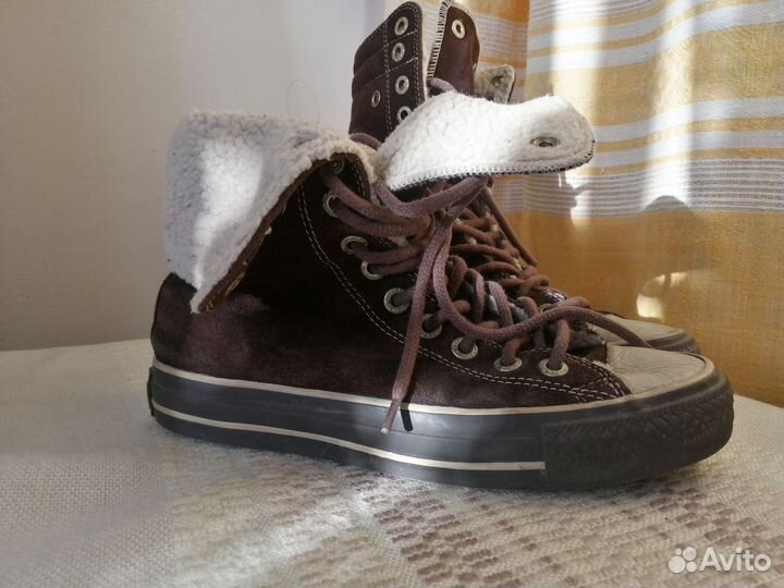 Кеды converse all star высокие замшевые женские