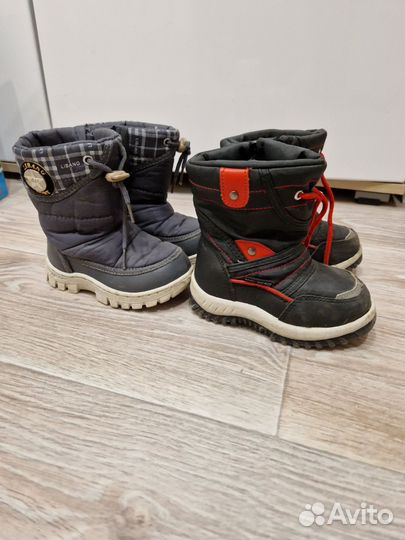 Сапоги дутики 24-25 осень -зима