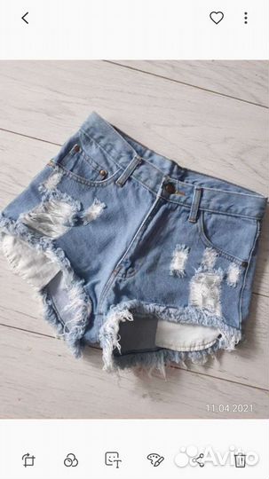 Шорты джинсовые