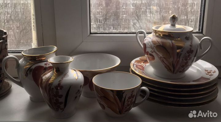 Предметы сервиза лфз Зимний букет