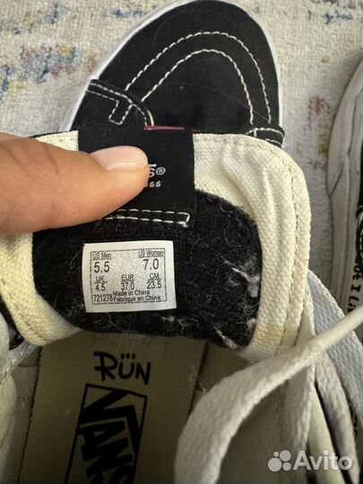 Кеды vans высокие