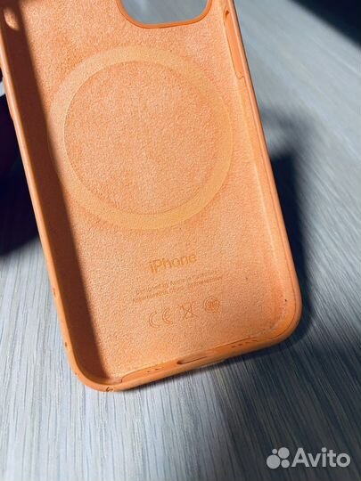 Чехол на iPhone 12 mini magsafe оранжевый