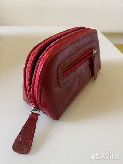 Косметичка натуральная кожа